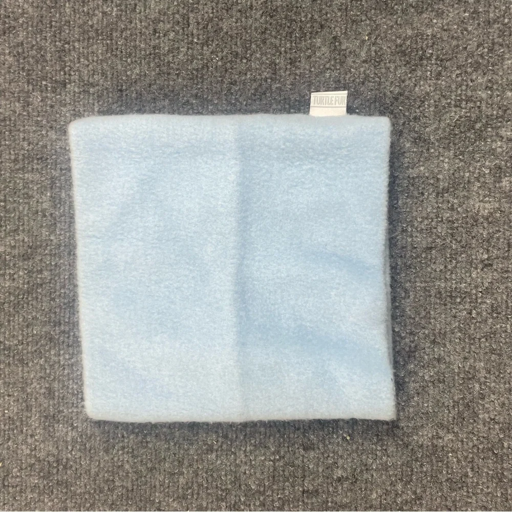 TURTLE FUR Kids light blue fleece neck warmer face mask neck gator OSFM